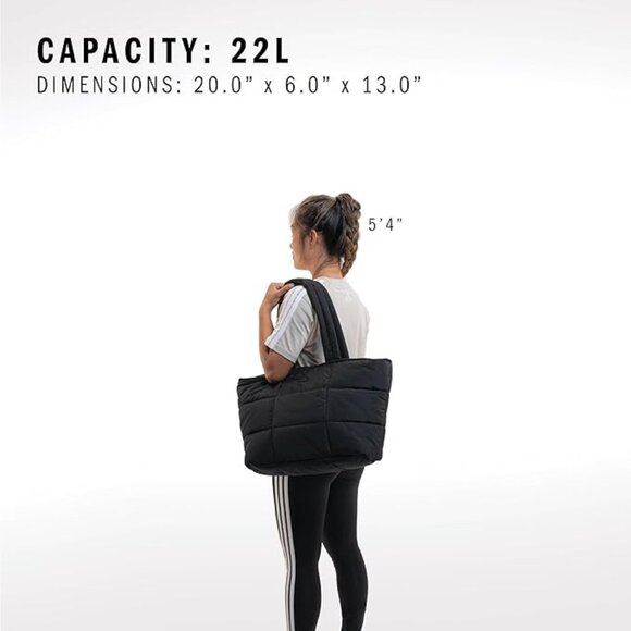 adidas Quilted Tote – Puffer Shoulder Bag - Picture 3 of 6